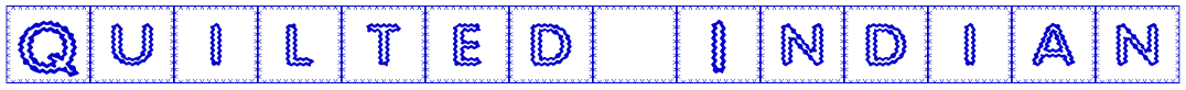 Quilted Indian font